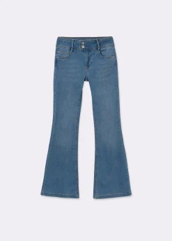 Brownie Jeans*Jeans campana cintura ancha Azulmedio