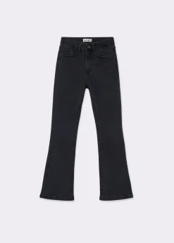 Brownie Jeans*Jeans flare cropped brillantes Negro