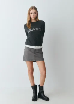 Brownie Jerséis|Punto*Jersey lentejuelas Gris
