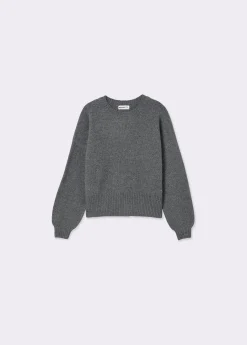 Brownie Jerséis|Punto*Jersey básico oversize Grisoscuro