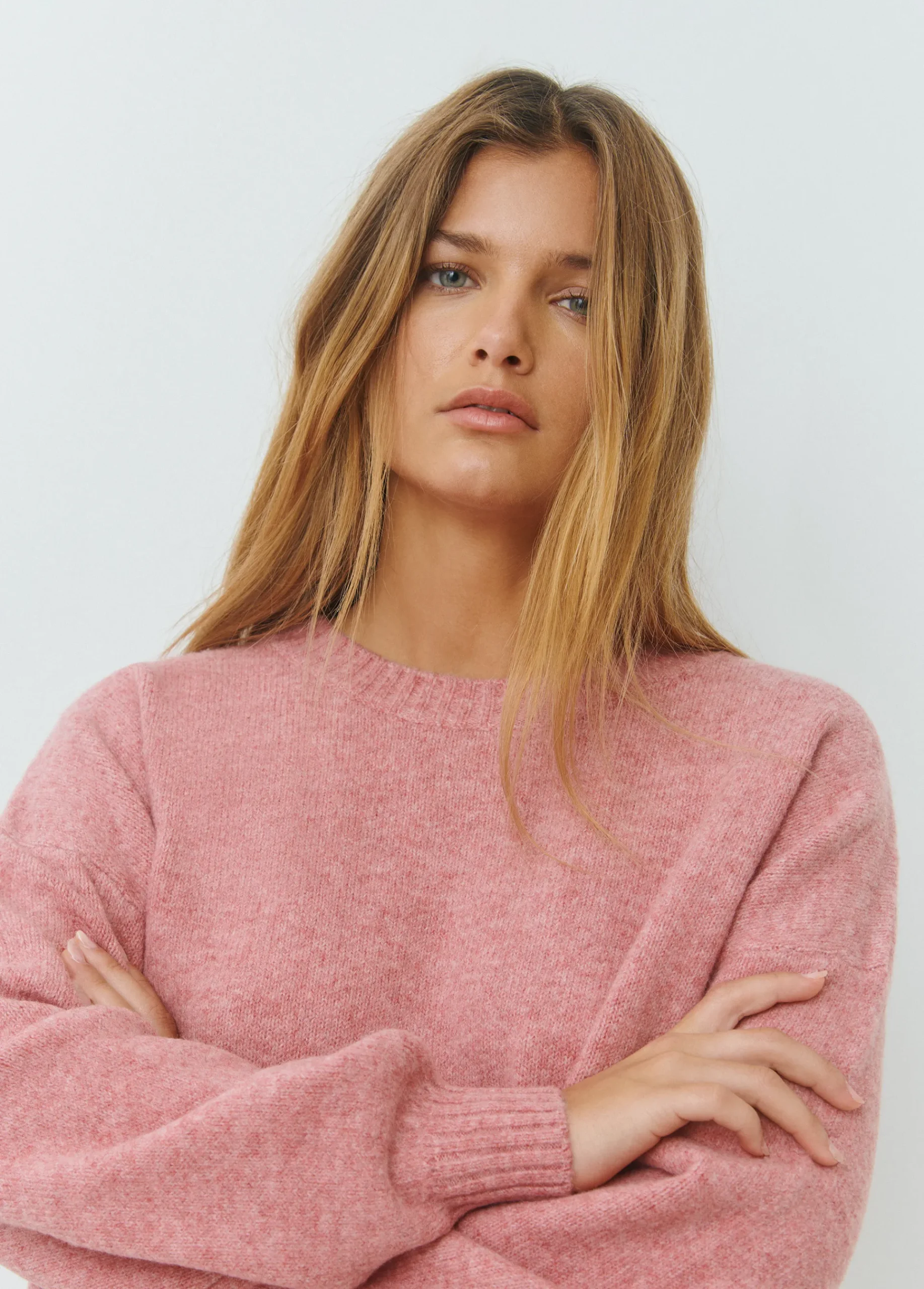 Brownie Jerséis|Punto*Jersey básico oversize Rosado