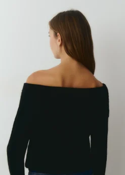 Brownie Jerséis|Punto*Jersey cuello bardot Negro