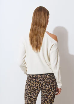 Brownie Jerséis|Punto*Jersey cut out chenilla Crudo