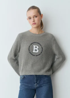Brownie Jerséis|Punto*Jersey escudo bordado Gris