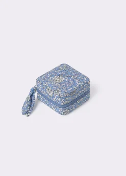 Brownie Accesorios De Viaje*Joyero cuadrado estampado Azul