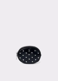 Brownie Monederos*Monedero redondo tachas Negro