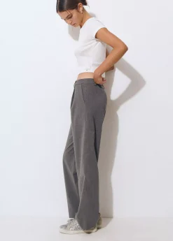 Brownie Pantalones|Total Look*Pantalón ancho sastre Gris