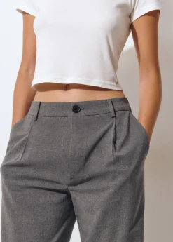 Brownie Pantalones|Total Look*Pantalón ancho sastre Gris