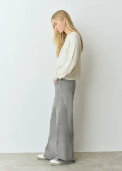 Brownie Pantalones*Pantalón corte lateral Gris