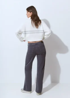 Brownie Pantalones*Pantalón culotte tachas Antracita