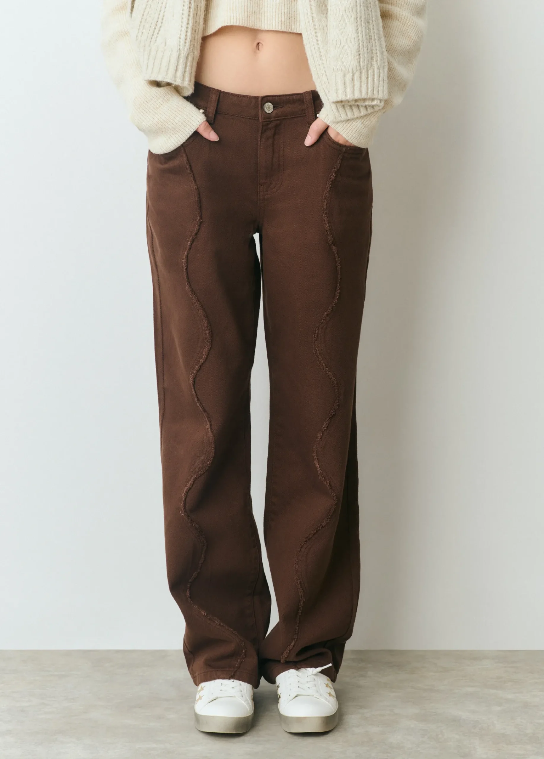 Brownie Pantalones*Pantalón ondas Marron