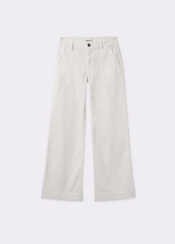 Brownie Pantalones*Pantalón pana culotte Crudo