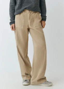 Brownie Pantalones*Pantalón pana recto Arena