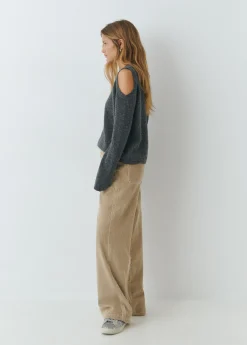 Brownie Pantalones*Pantalón pana recto Arena