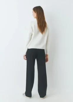 Brownie Pantalones*Pantalón recto con cinturón Negro