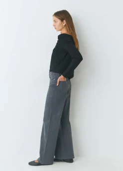 Brownie Pantalones*Pantalón recto estrellas Gris