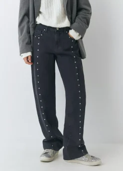 Brownie Pantalones*Pantalón tachas estrellas Negro