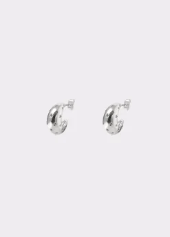 Brownie Bisutería*Pendientes aro incrustaciones Plata