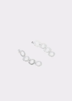 Brownie Bisutería*Pendientes largos aros Plata