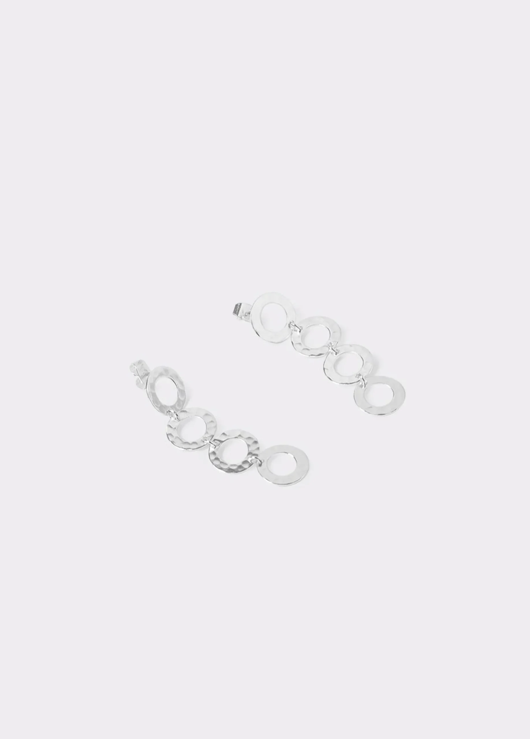 Brownie Bisutería*Pendientes largos aros Plata