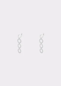 Brownie Bisutería*Pendientes largos aros Plata