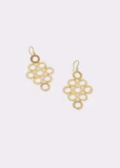Brownie Bisutería*Pendientes rombos aros Dorado