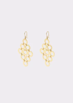 Brownie Bisutería*Pendientes rombos aros Dorado