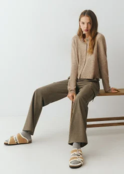 Brownie Zapatos*Sandalia bio borrego Taupe