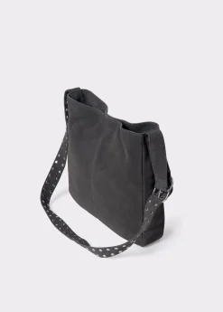 Brownie Bolsos*Shopper piel correa tachas Gris