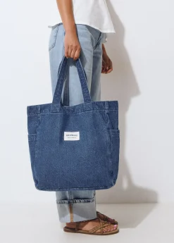 Brownie Bolsos*Shopper tejido denim Azuloscuro