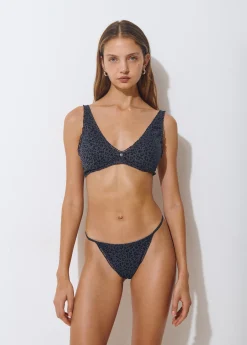 Brownie Ropa Interior*Sujetador flocado animal print Azulnoche