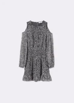 Brownie Vestidos Y Monos*Vestido cut out brillo estampado Gris
