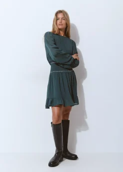Brownie Vestidos Y Monos|Total Look*Vestido goma cintura detalle tachas