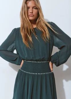 Brownie Vestidos Y Monos|Total Look*Vestido goma cintura detalle tachas