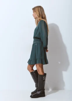 Brownie Vestidos Y Monos|Total Look*Vestido goma cintura detalle tachas