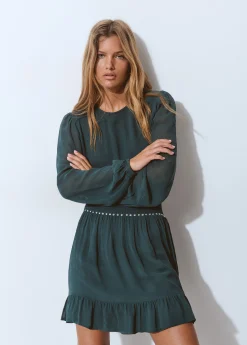 Brownie Vestidos Y Monos|Total Look*Vestido goma cintura detalle tachas