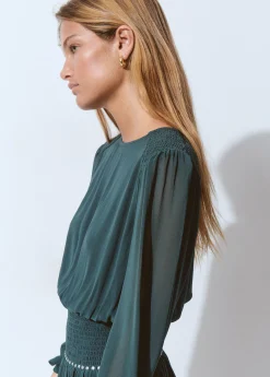 Brownie Vestidos Y Monos|Total Look*Vestido goma cintura detalle tachas