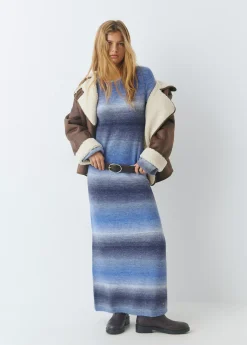 Brownie Vestidos Y Monos|Punto*Vestido space dyed Azul
