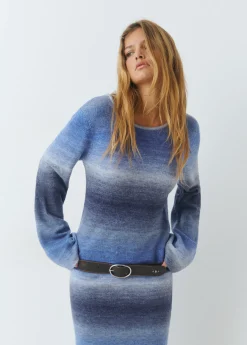 Brownie Vestidos Y Monos|Punto*Vestido space dyed Azul